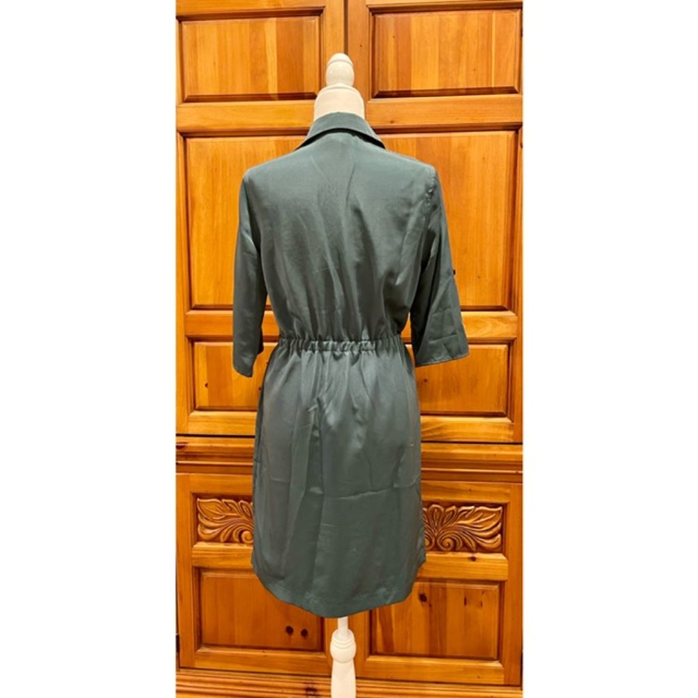Mossimo Green Shirt Dress - Size M - Picture 2 of 2